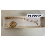 14 K necklaces & earrings
