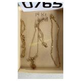 14 K bracelet & necklaces