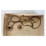 Necklace and earring