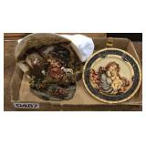 Nativity plate and Mary and Baby Jesus plate