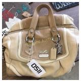 Coach cream colored purse