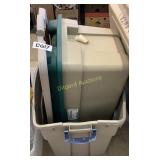 (2) storage containers