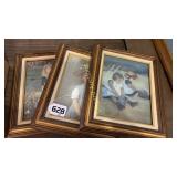 Three pictures of little girls