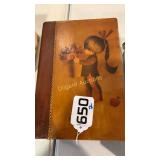 (2) Wooden storage books