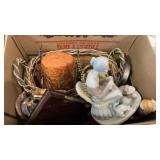 Misc candles and cat decor