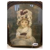 Framed picture of child