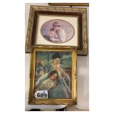 Framed mother child picture
