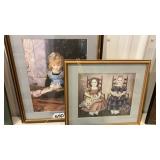 Little girl paintings