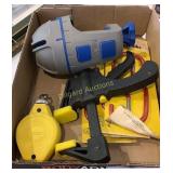 Storage hooks, clamps, and chalk o matic