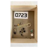 Sterling earrings and cross pendant