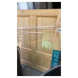 Raised panel pine door - half missing