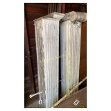 2 columns with wood top