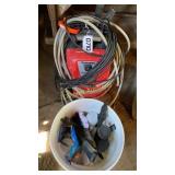 Husky 1550 psi power washer and tools