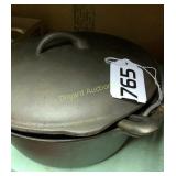 Iron pot with 6.5in cast iron skillet