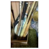 Baseball bats and tennis rackets