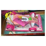 Barbie car and games