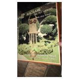 Macrame pot hanger with additional rope