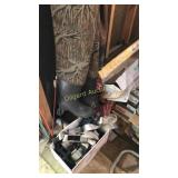 Hunting bag and two pairs of water waders