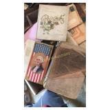 Poetry books, music, wooden box, posters and more