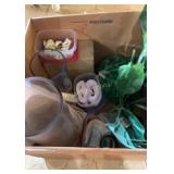 Misc fake plants and vases