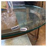 Glass top coffee table (Contents NOT included)