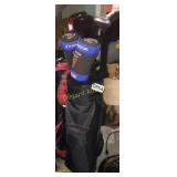Golf clubs and bag