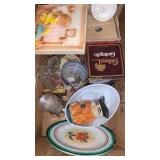 Cadbury tins and glassware