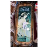 (2) metal serving plates