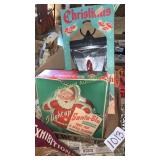 Christmas Coach lantern and Santa tree topper