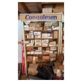 All tile on shelves (NOT tile on floor)