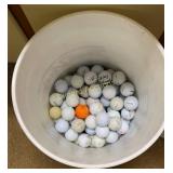 Bucket of golf balls