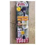 Cooking oil pump, wall mount