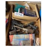 Misc screwdrivers and hinges