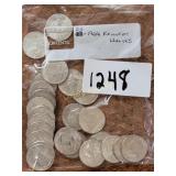 (25) 1964 Kennedy Half Dollars