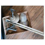 Glass towel rods, bell, light shades and more