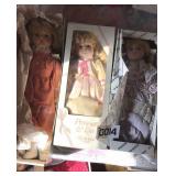 (3) collectible dolls