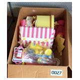 Barbie lovely soda shop stand, scooter, and more