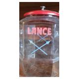 Lance glass jar