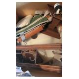 Light shade, picture frames, hanger & more