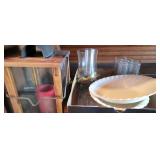 Bowls, candle holder and glasses