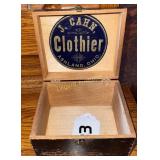 Wooden clothier box