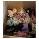 Box of dolls