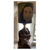 45.5" Mona Lisa student art lamp