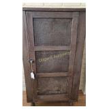 Wood cabinet w/ tin inserts