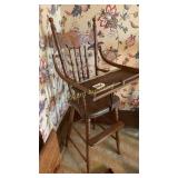 Wooden high chair