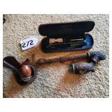 Pipes, holder and cleaning kit