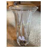 Mikasa full lead crystal 10.5" vase