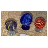 (3) Hogue Marbles