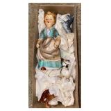 Inarco ceramic girl and animals