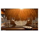 1940s vintage candle holders, serving dish